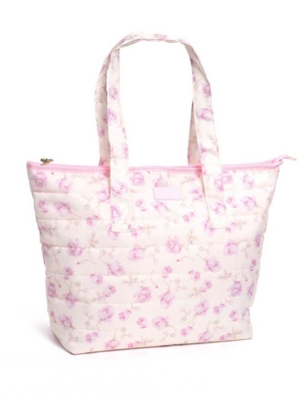 LoveShackFancy x Target - Yoobi Ribbon Rosa Quilted Tote Bag Sterling Dusk